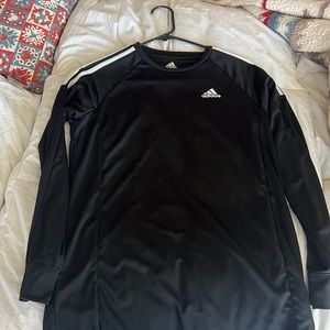 Black running adidas long sleeve top